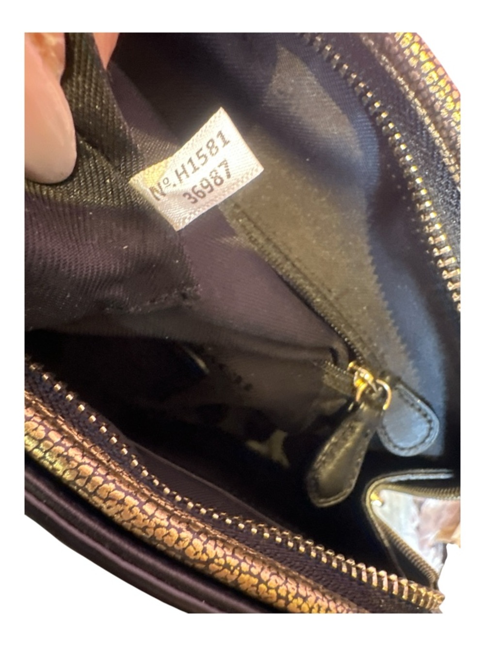 COACH Mini Prince St Metallic Gold Crossbody Like New - Picture 12 of 17